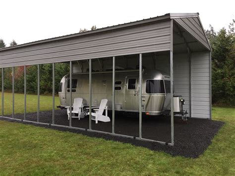 metal roof over trailer house|metal trailer covers 30 foot.